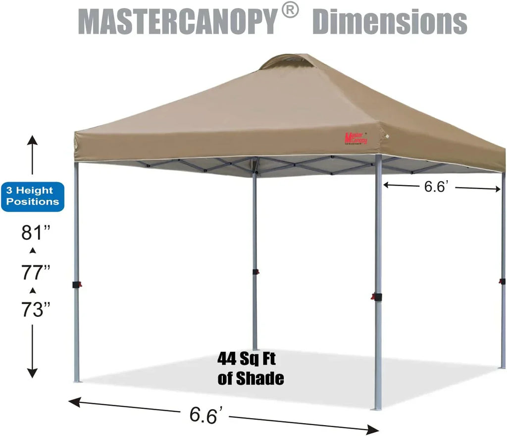 Durable Pop-up Canopy Tent with Roller Bag (10x10 Black) wourant
