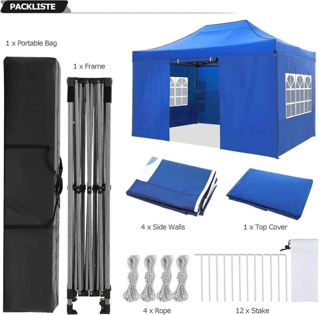 COBIZI 10x20 Heavy Duty Pop up Canopy Tent 6 sidewalls Commercial Canopy Wedding Party Tents wourant