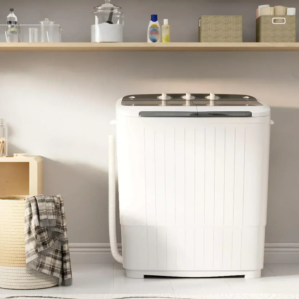 INTERGREAT Portable Washing Machine 16 lb Twin Tub Washing Machine wourant