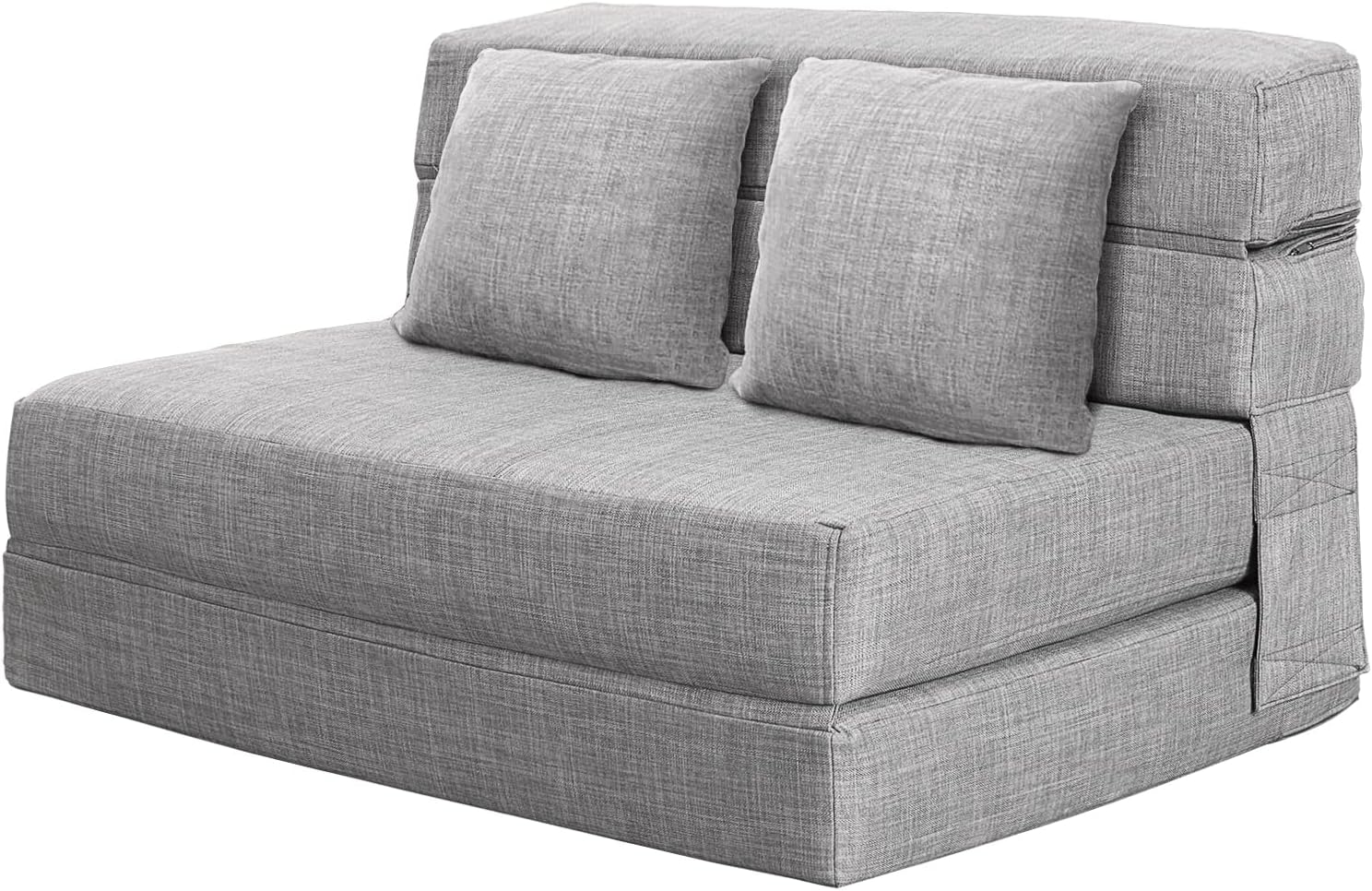 60 inch pull out sofa bed memory foam sofa with 2 pillows futon bed guest bed and pull out sofa wourant