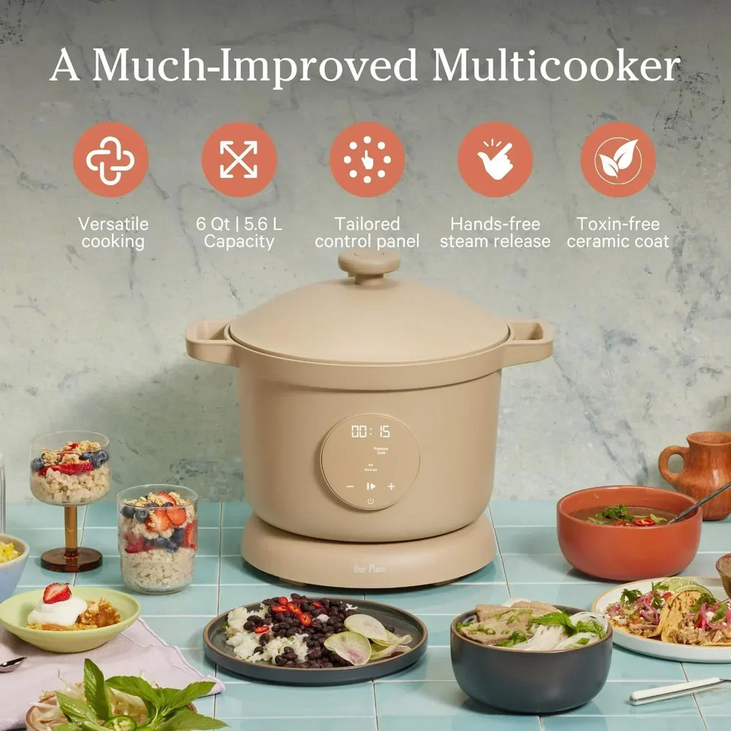Our Place Dream Cooker 6-quart Multicooker 4 Versatile Modes Pressure Cook Slow Cook Sear wourant