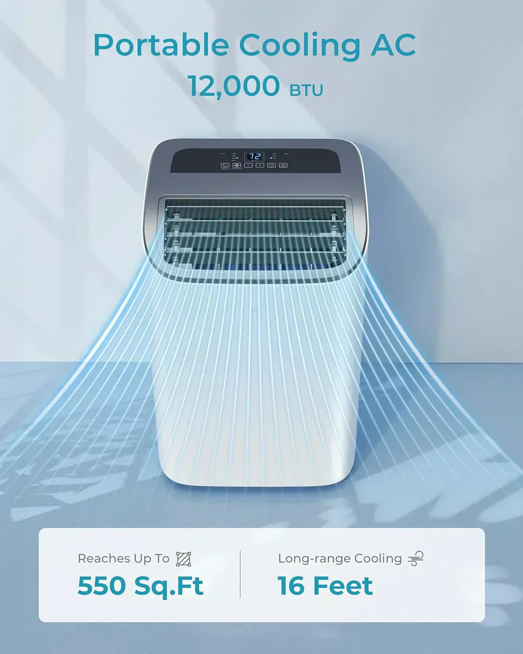 EUHOMY 8,000 BTU Portable Air Conditioners 4-in-1 Portable AC Unit Up to 350 Sq.Ft wourant