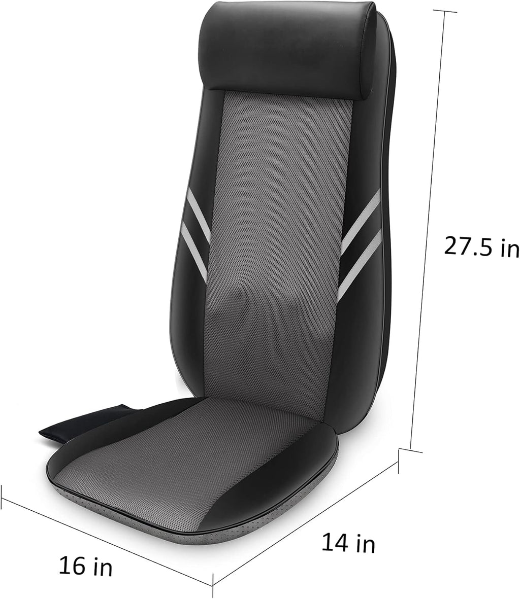 Snailax Shiatsu Massage Cushion with Heat Massage Chair Pad Kneading Back Massager for Home wourant