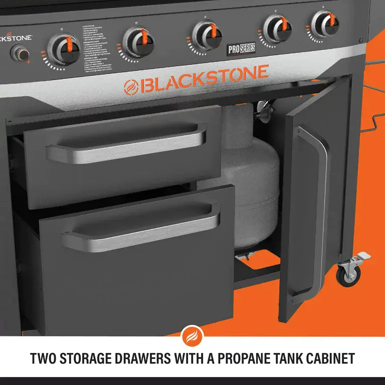 Blackstone ProSeries 5 Burner 28" Propane Griddle with Range Top wourant