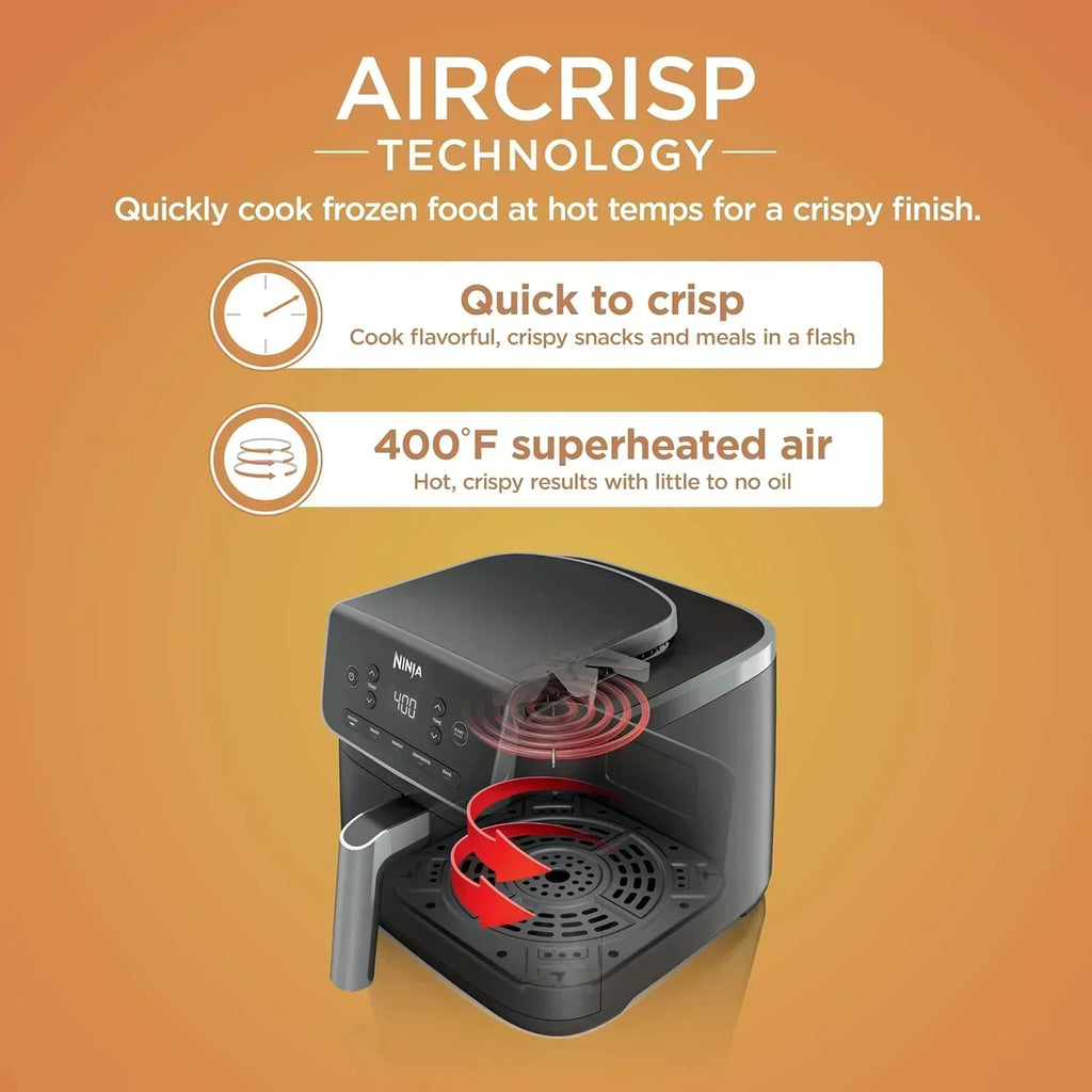 Ninja Air Fryer Pro 5-quart 4-in-1 air fryer that air fries bakes reheats and dehydrates wourant