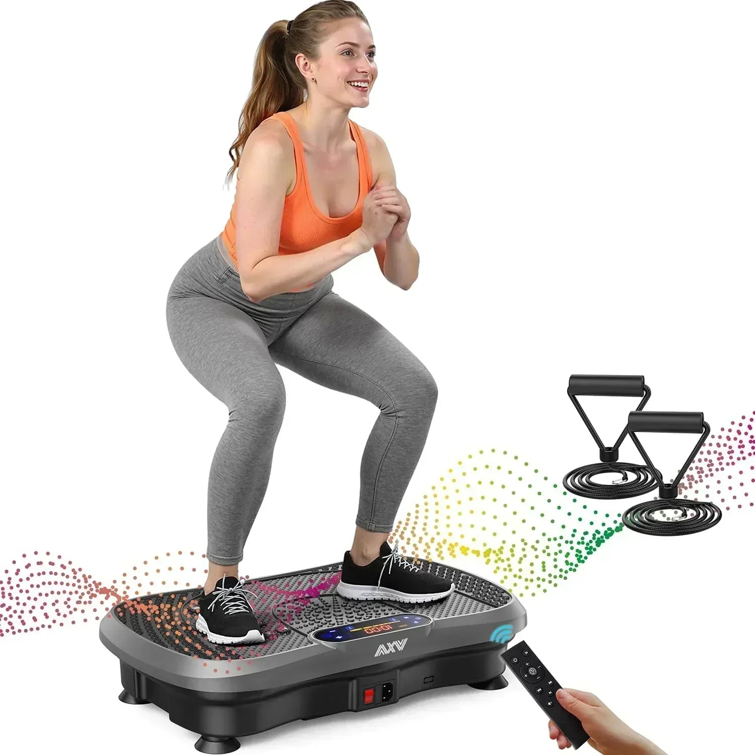 AXV Vibration Plate Fitness Platform Trainer Suitable for men and women to lose weight wourant