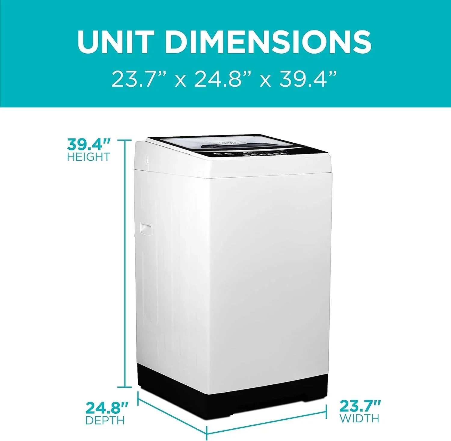 Portable Washer 6.6 lb. Capacity Washing Machine for Homes & Apartments 5 Wash Cycles wourant