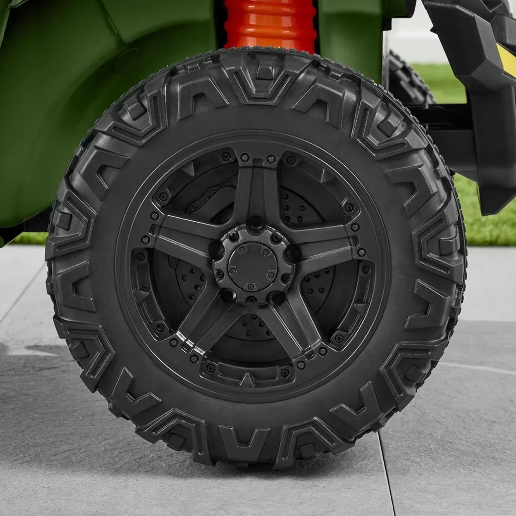 Children's black UTV electric children's car wourant