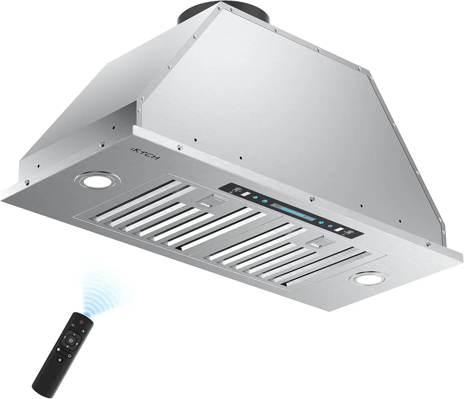 IKTCH 30" Built-in Plug-in Range Hood 900 CFM Stainless Steel Kitchen Range Hood wourant