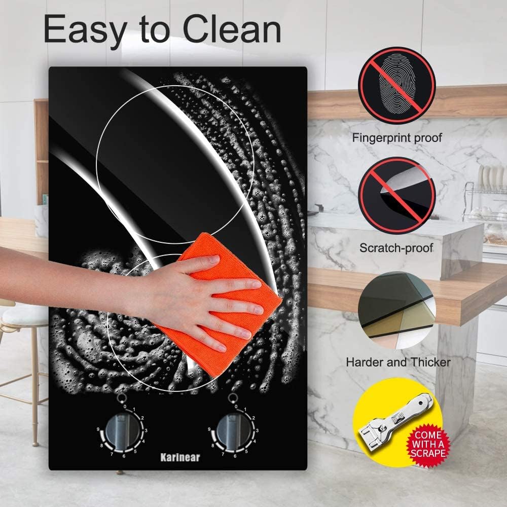Karinear 30 Inch Electric Cooktop 4 Burners Built-in Ceramic Cooktop Radiant Electric Stove Top wourant