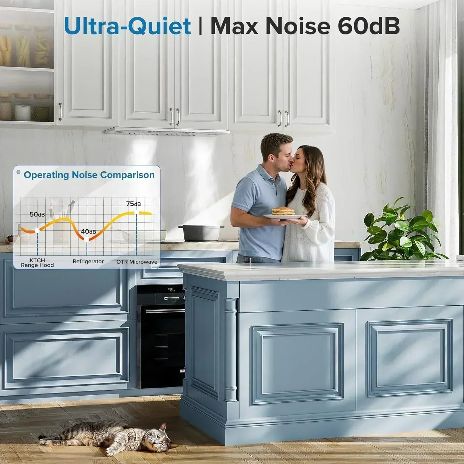 IKTCH 30" Built-in Plug-in Range Hood 900 CFM Stainless Steel Kitchen Range Hood wourant