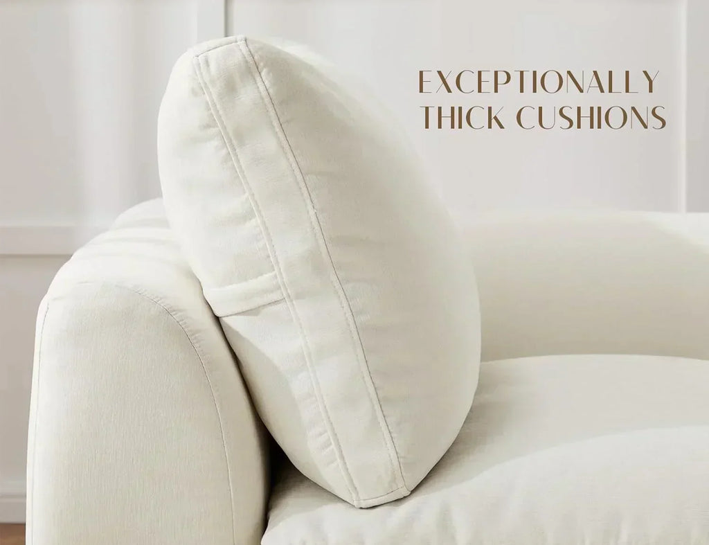 110 inch cloud sectional sofa for living room convertible L-shaped sofa 3 seater sectional sofa wourant