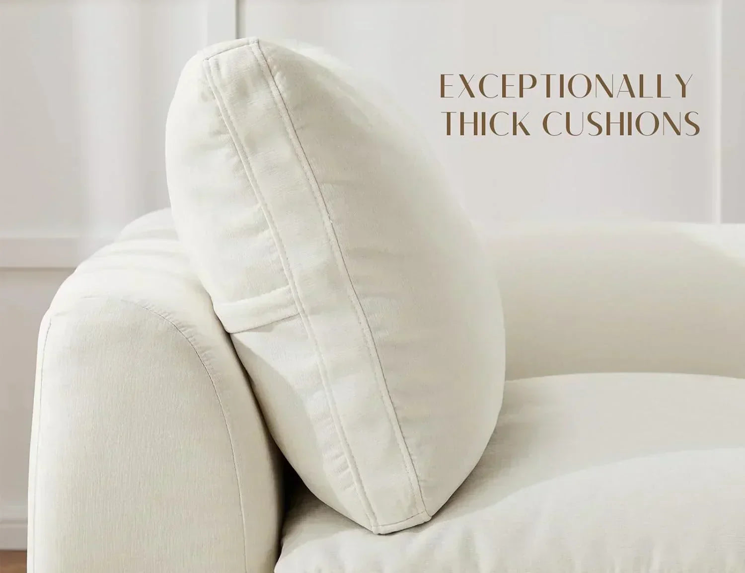110 inch cloud sectional sofa for living room convertible L-shaped sofa 3 seater sectional sofa wourant
