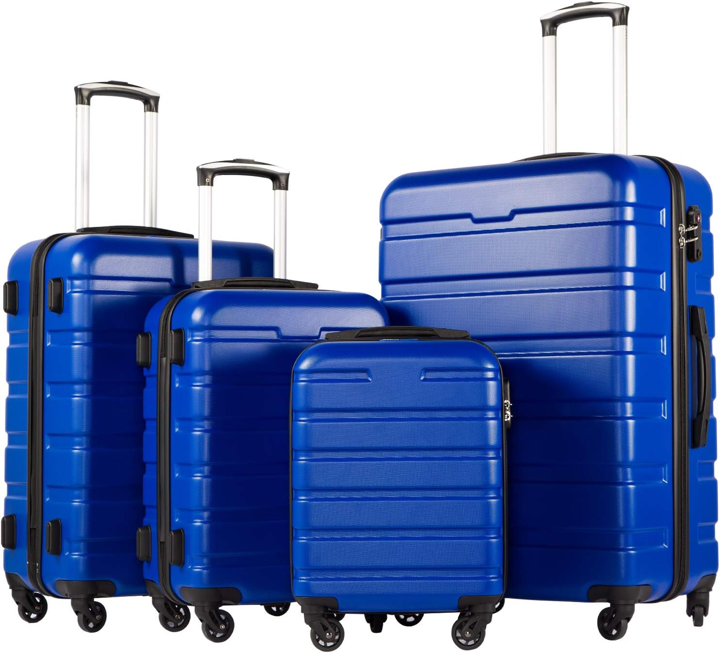 Coolife Luggage 3 Piece Set Suitcase Spinner Hardshell Lightweight TSA Lock wourant
