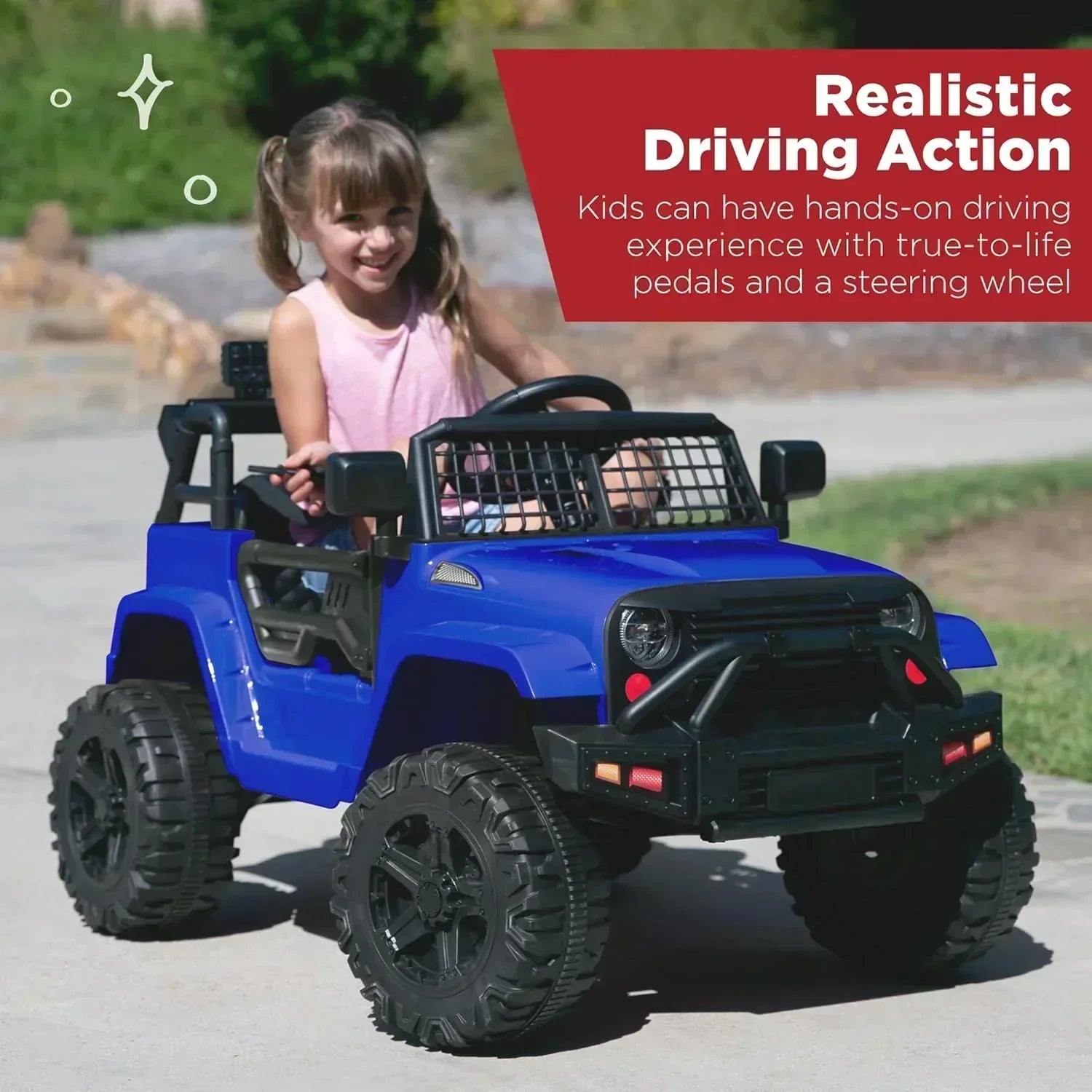 Best Choice Products 12V Kids Ride-On Truck Car with Spring Suspension and LED Lights wourant