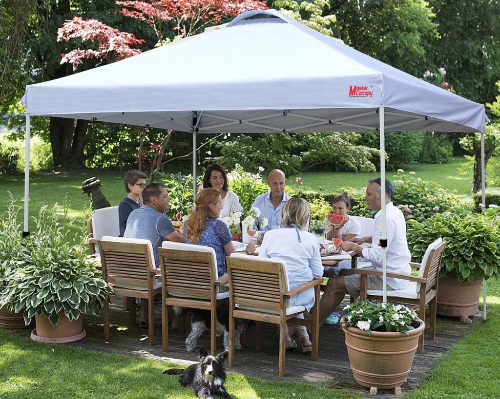 Durable Pop-up Canopy Tent with Roller Bag (10x10 Black) wourant