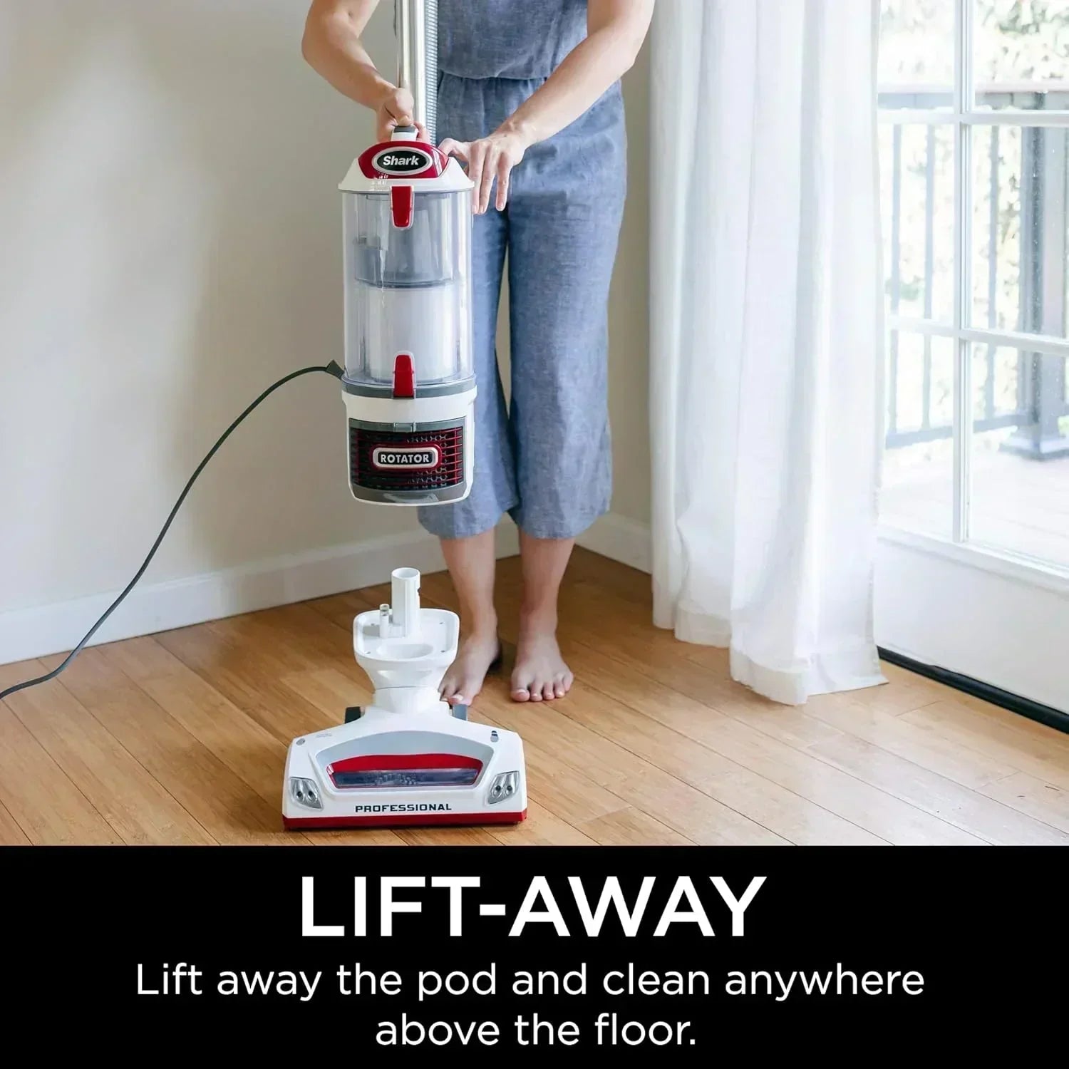 Upright Vacuum Navigator Lift-Away Deluxe Capacity HEPA Filter Swivel Steering Upholstery Tool wourant