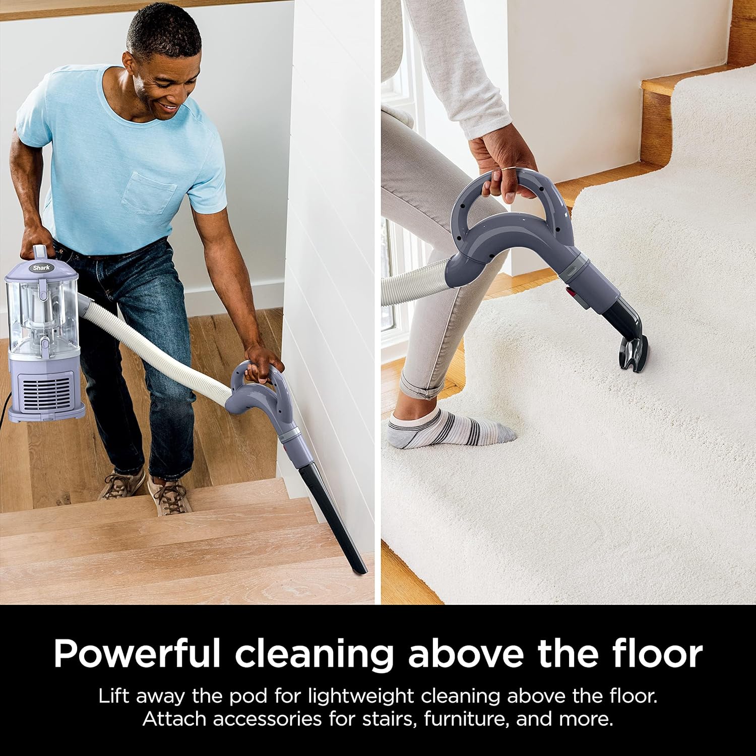 Upright Vacuum Navigator Lift-Away Deluxe Capacity HEPA Filter Swivel Steering Upholstery Tool wourant