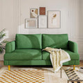 Loveseat Sofa Couch for Living Room with USB Type C Ports Dark Gray Upholstered Small Couches wourant