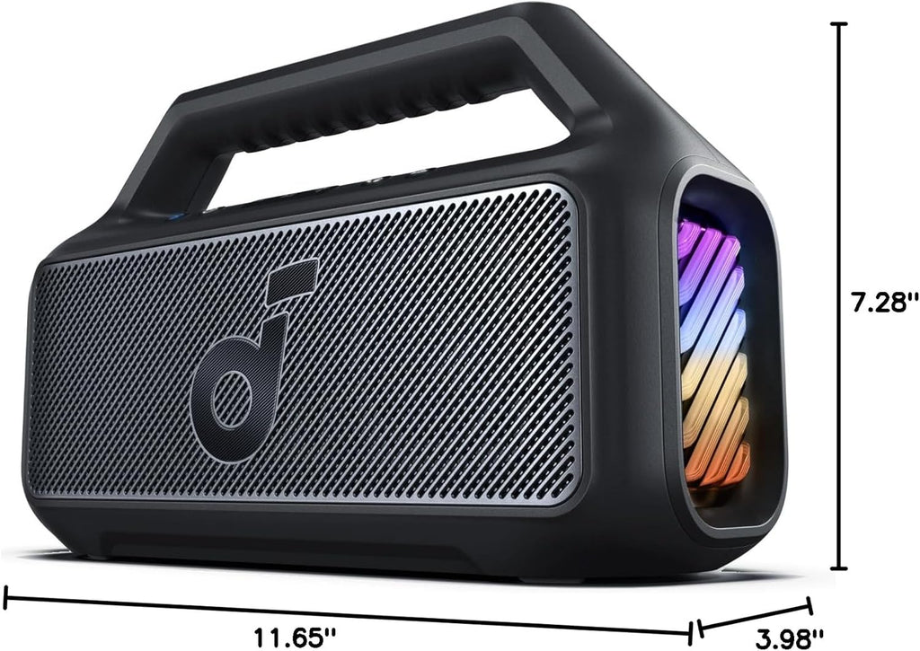 Outdoor Speaker 80W Subwoofer BassUp 2.0 24H Playtime IPX7 Waterproof Floatable RGB Lights wourant
