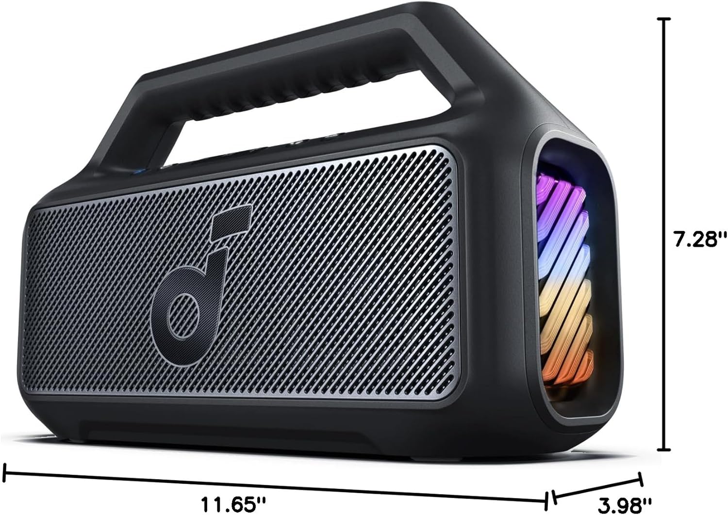 Outdoor Speaker 80W Subwoofer BassUp 2.0 24H Playtime IPX7 Waterproof Floatable RGB Lights wourant