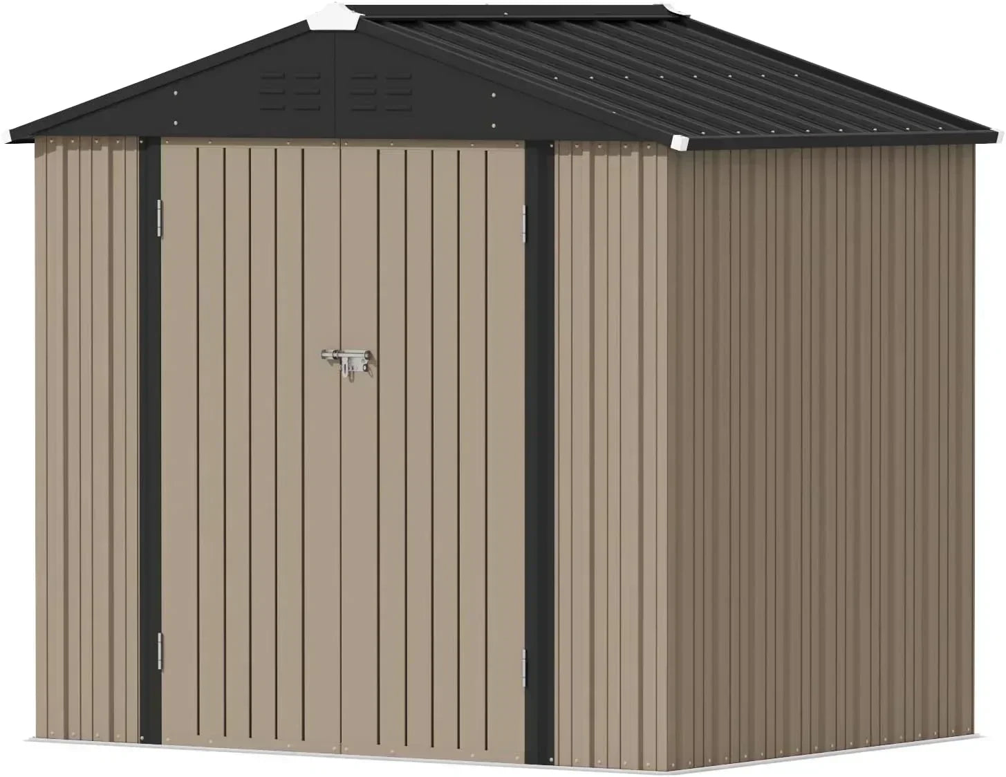 Devoko Outdoor Storage Shed Lockable Metal Garden Shed Steel Anti-Corrosion Storage House wourant