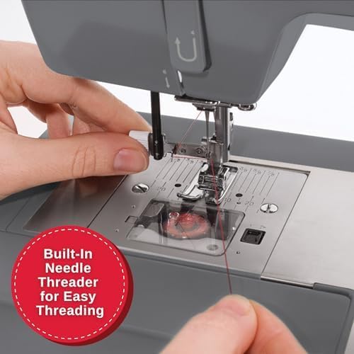 SINGER Heavy Duty 4452 High Speed Sewing Machine With Accessory Kit | Strong Motor with Enhanced Piercing Power, 110 Stitch Applications, Full Metal frame, 1-step Buttonhole & LED Lights wourant