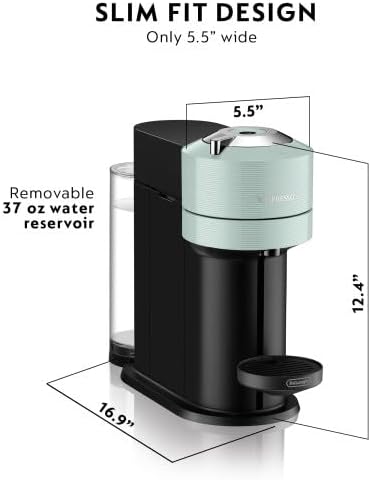 Nespresso Vertuo Next Coffee and Espresso Maker by De'Longhi, White wourant
