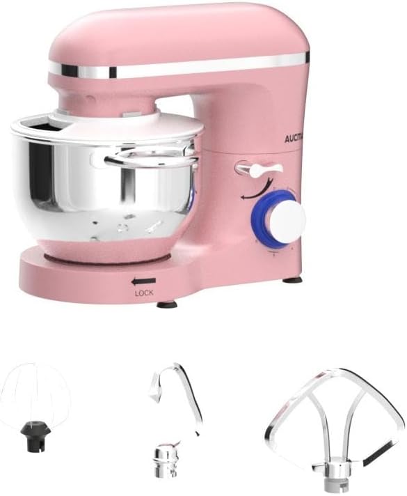 Aucma Stand Mixer,6.5-QT 660W 6-Speed Tilt-Head Food Mixer, Kitchen Electric Mixer with Dough Hook wourant