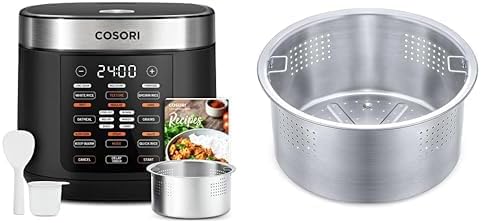 COSORI 10-Cup Rice Cooker with 24-Hour Heat Keeping and Non-Stick Ceramic Inner Pot, Steamer, Stir-fryer, and Slow Cooker wourant