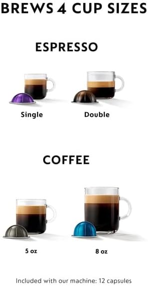 Nespresso Vertuo Plus Coffee and Espresso Maker by De'Longhi, Grey wourant