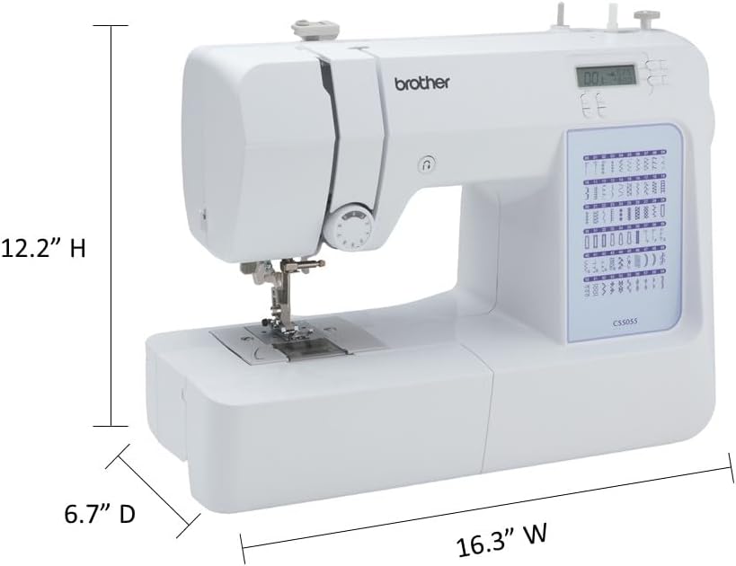 Brother CS5055 computerized sewing machine, 60 built-in stitches, LCD display wourant