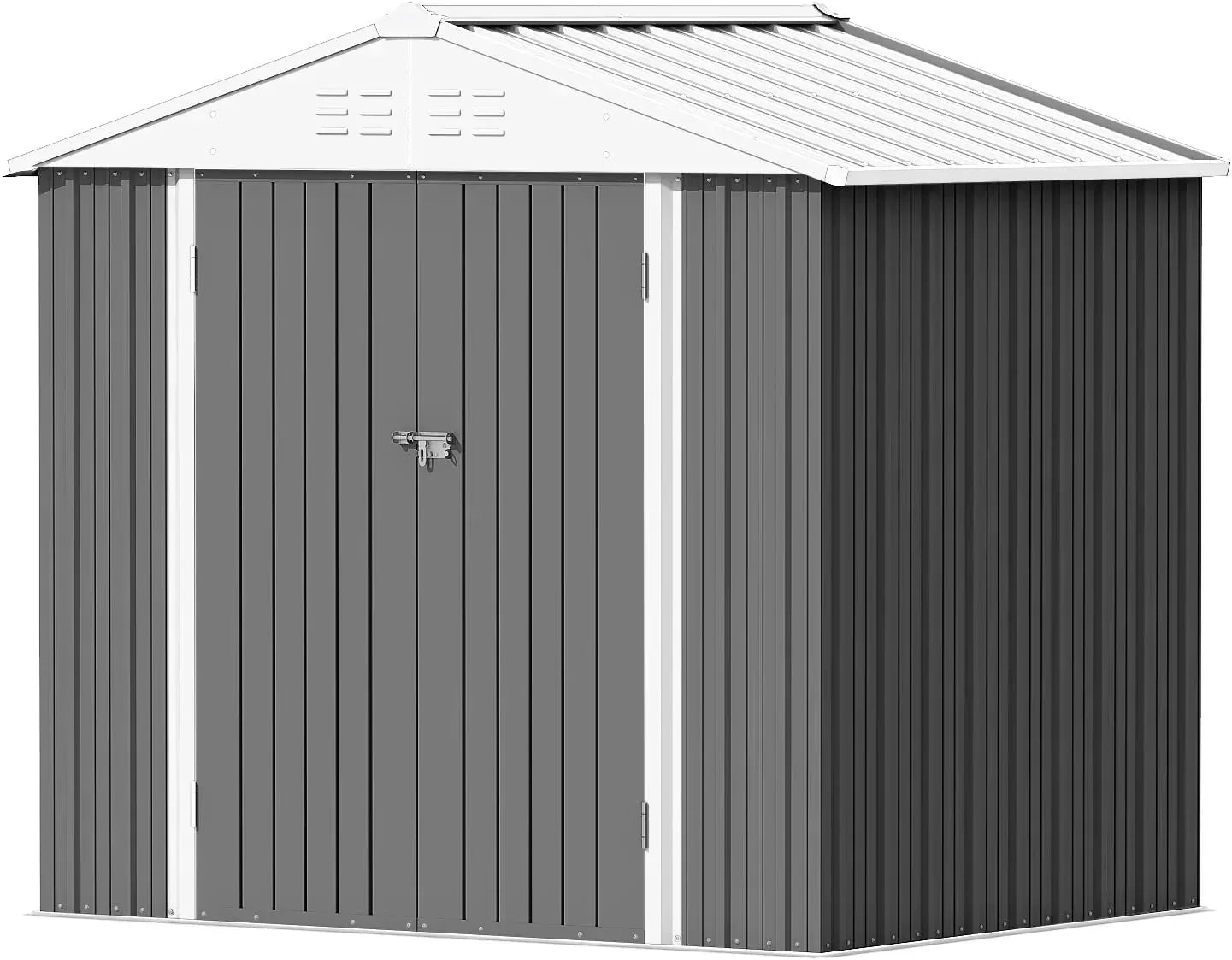 Devoko Outdoor Storage Shed Lockable Metal Garden Shed Steel Anti-Corrosion Storage House wourant