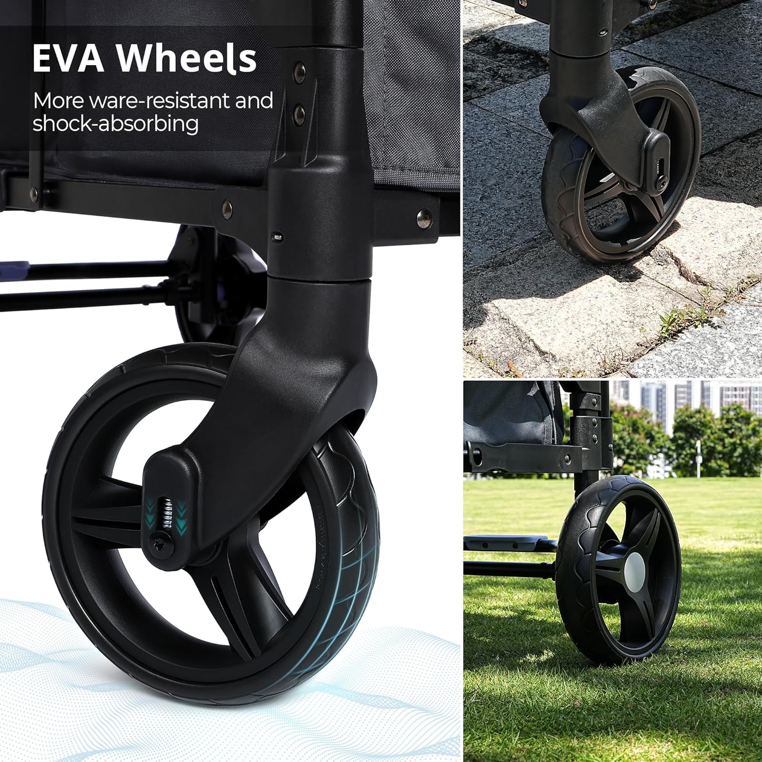 Stroller Wagon for Kids Wagon Stroller Toddlers 2 Seaters All-Terrain Baby Wagon Outdoor wourant