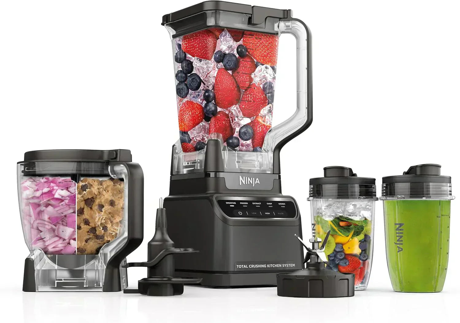 Ninja Mega Kitchen System 1500 Watt 72 Ounce Full Size Blender and 8 Cup Food Processor wourant