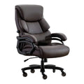 Executive Office Chair Brown Leather Ergonomic Big and Tall Computer Chair wourant