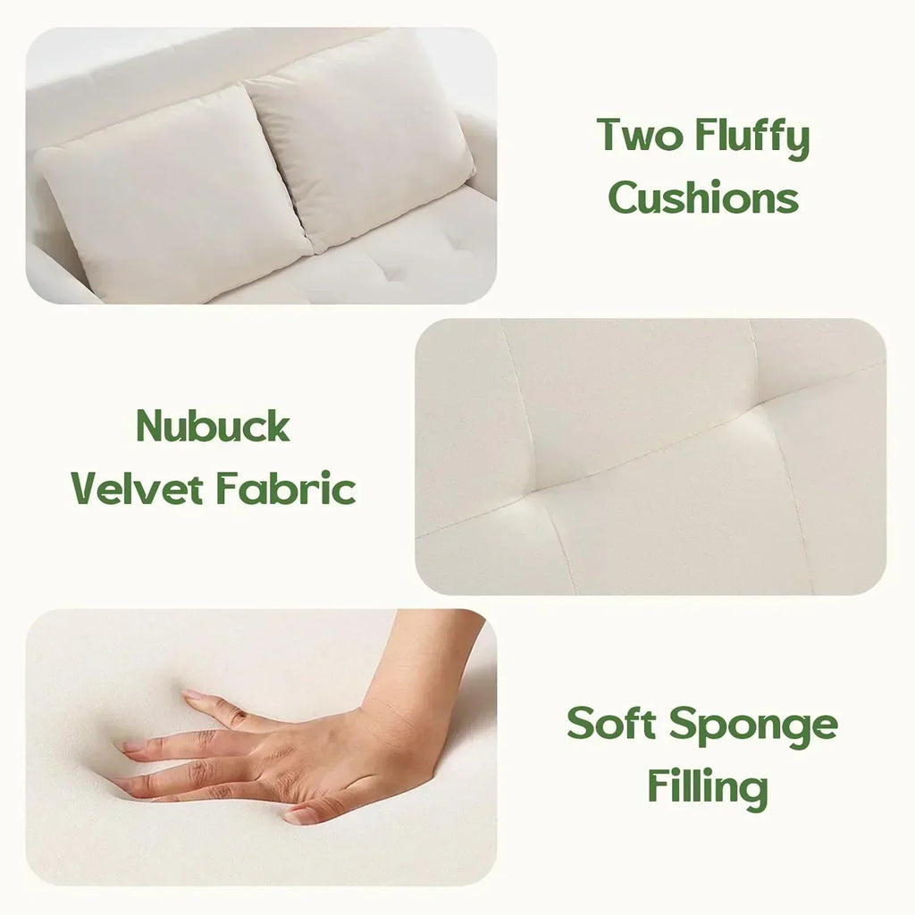 Sleeper Sofa Bed 3 in 1 Convertible Sleeper Couch Bed Pull Out Small Loveseat Sofa wourant