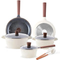 13 PCS Stackable Pots and Pans Set Detachable Handle Camping Cookware wourant