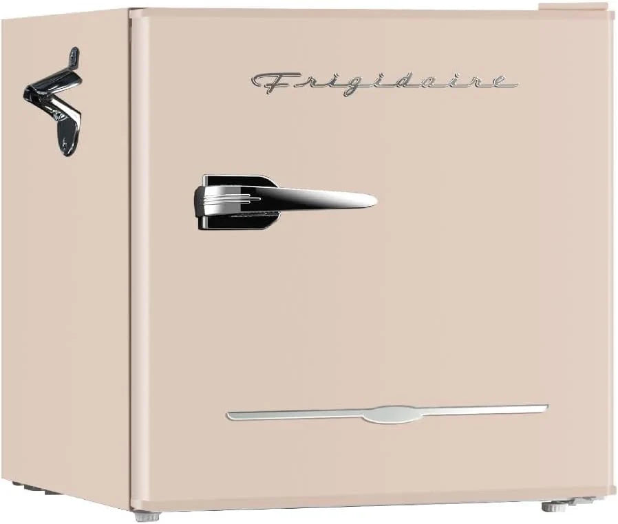Frigidaire EFR176 Retro Compact Fridge with Chiller Mini Refrigerator Built-in Bottle Opener wourant