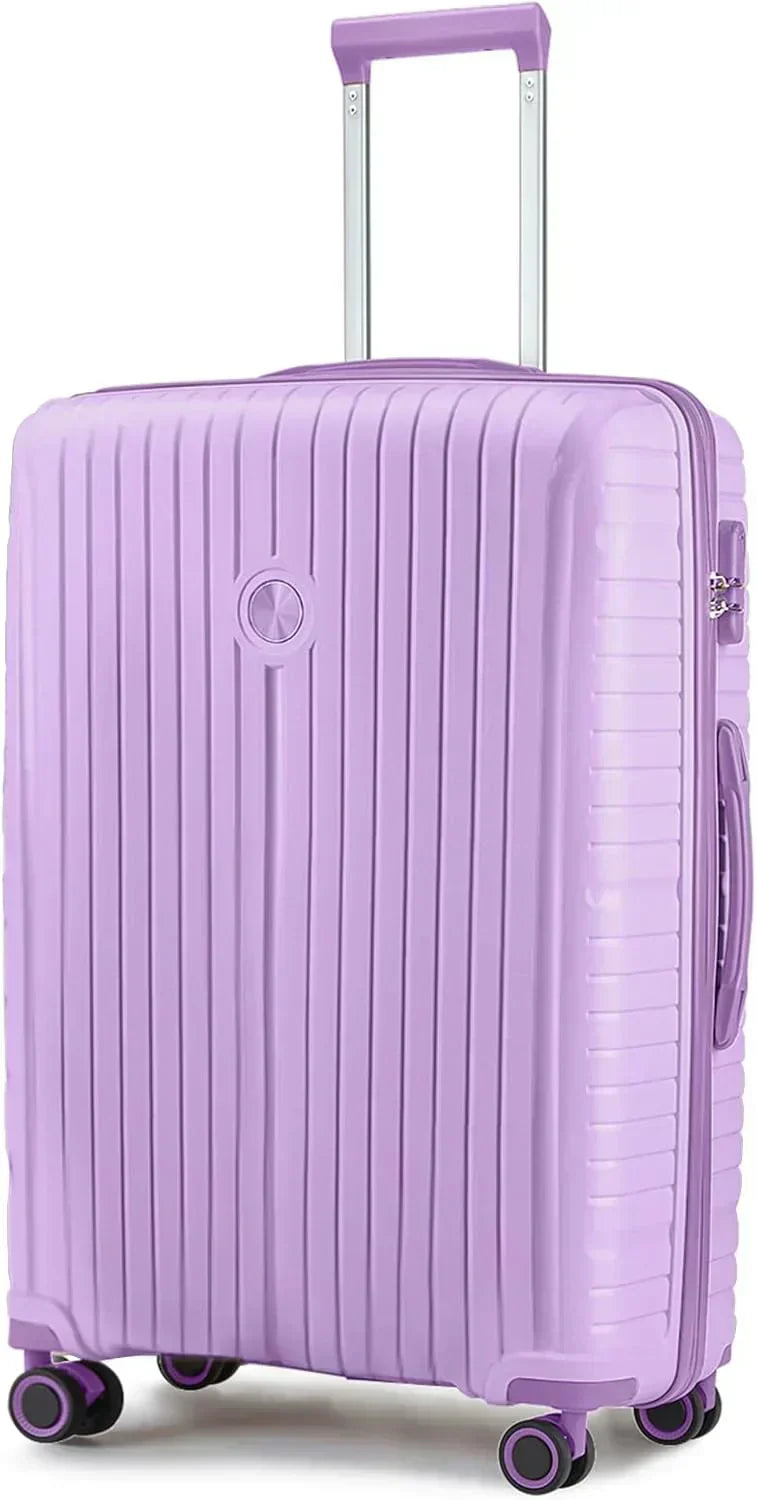 5-piece PP hardshell lightweight travel carry-on luggage set with dual spinner wheels wourant