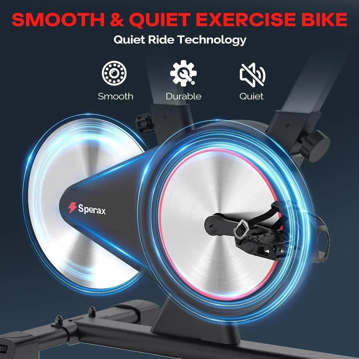 Sperax Exercise Bike Stationary Bikes Indoor Cycling Bike Spin Bike with Comfortable Seat wourant