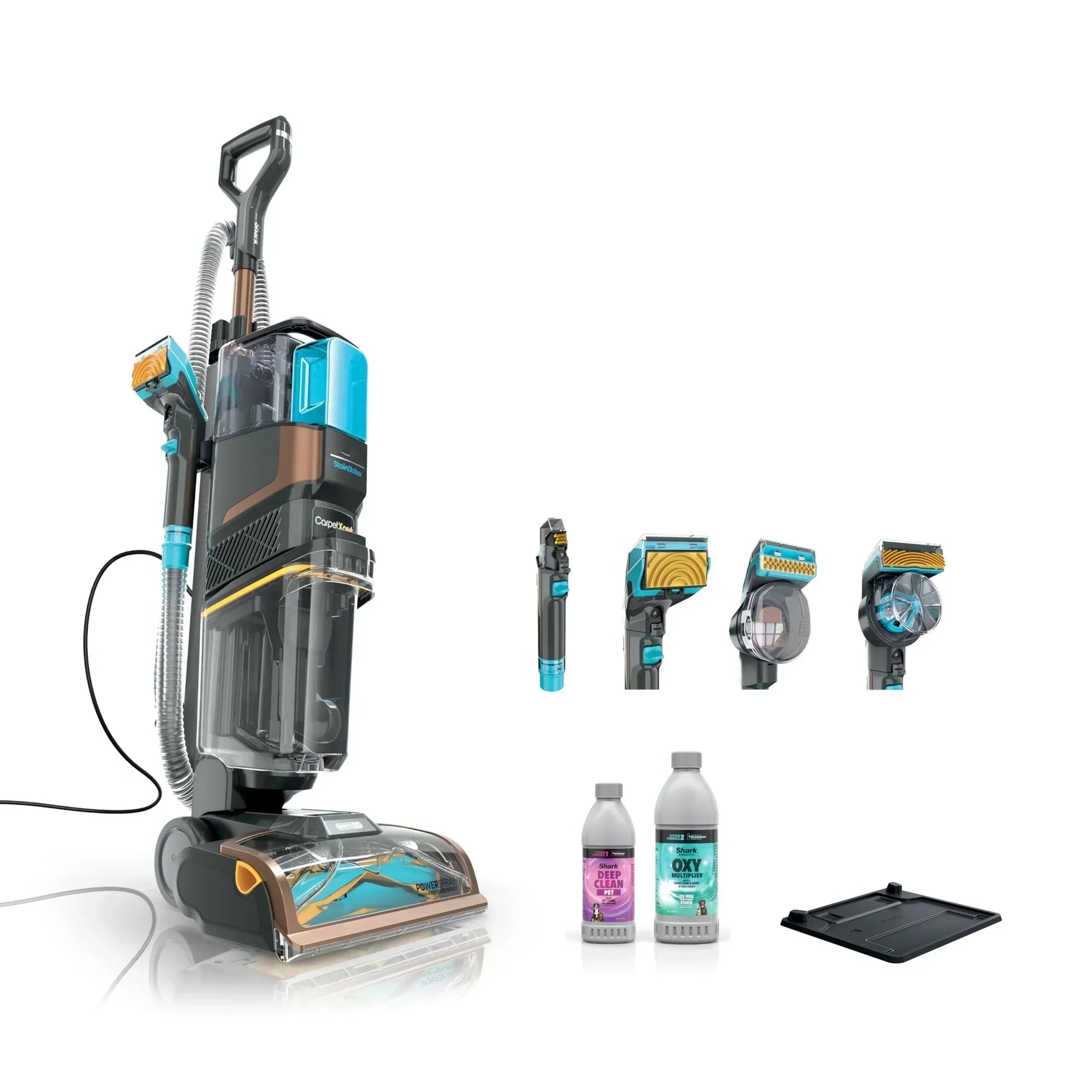 EX301 CarpetXpert HairPro Pet with StainStriker Corded Upright Deep Carpet Upholstery Cleaner wourant