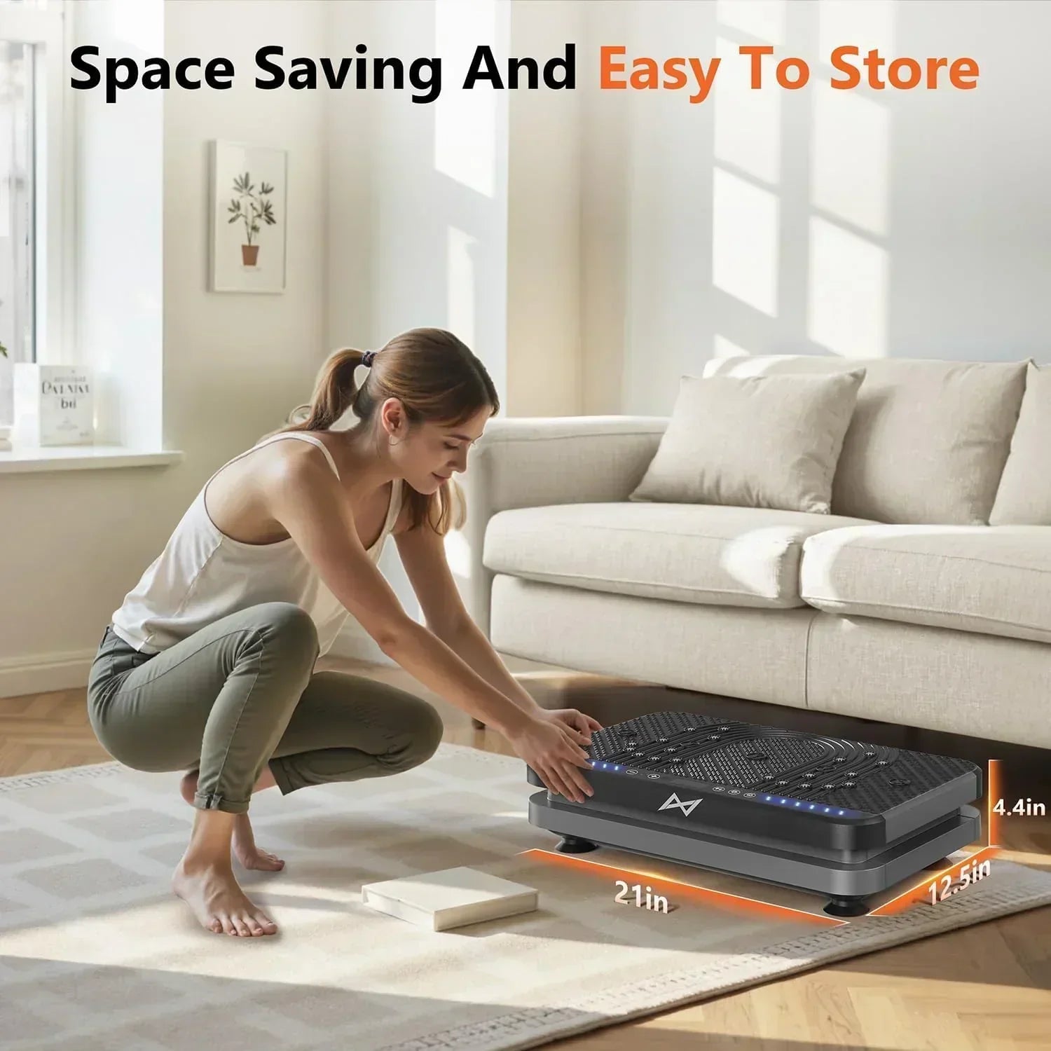 AXV Vibration Plate Fitness Platform Trainer Suitable for men and women to lose weight wourant