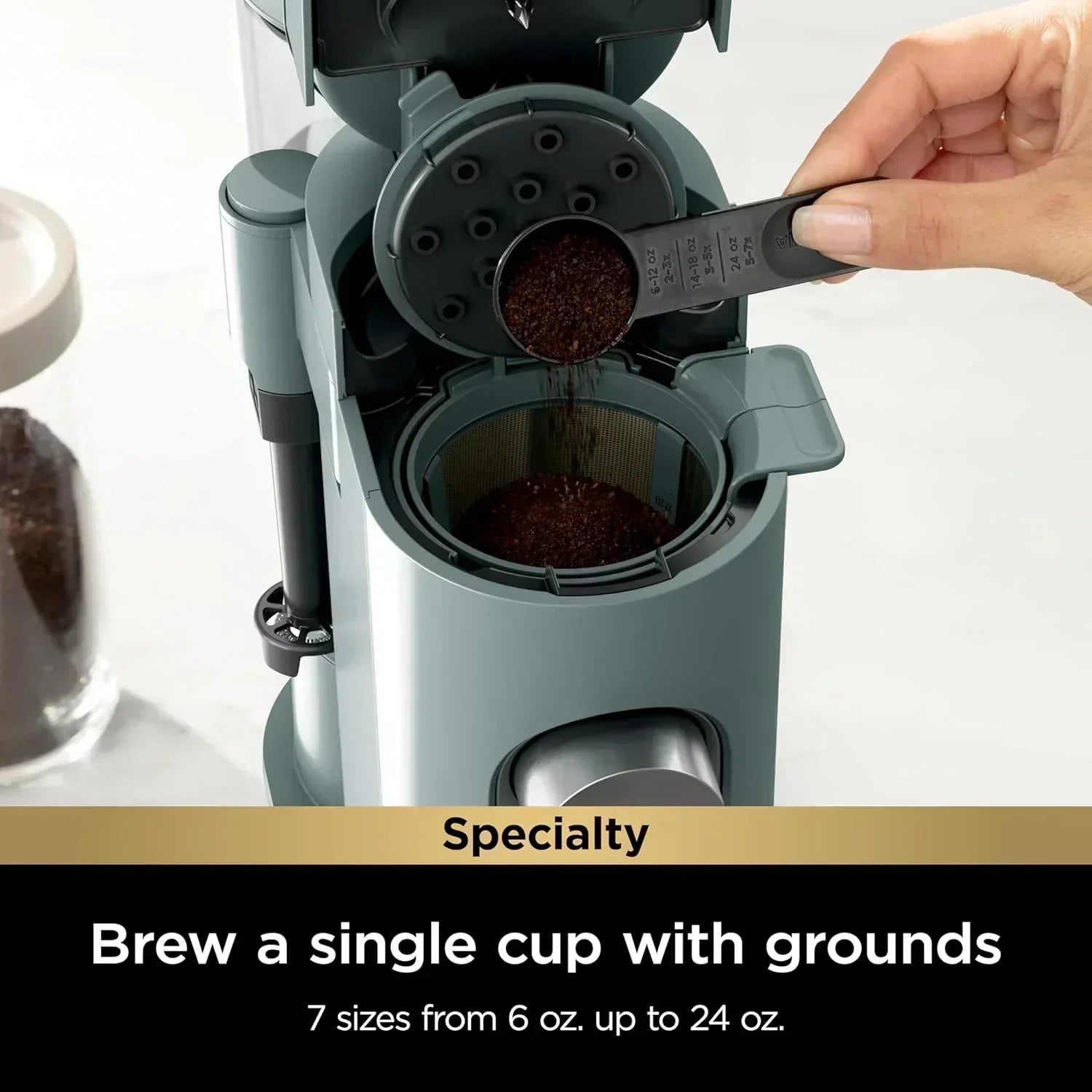 Ninja Coffee Maker Single Cup Brews with pods and grounds K-Cup compatible 4 brewing methods wourant