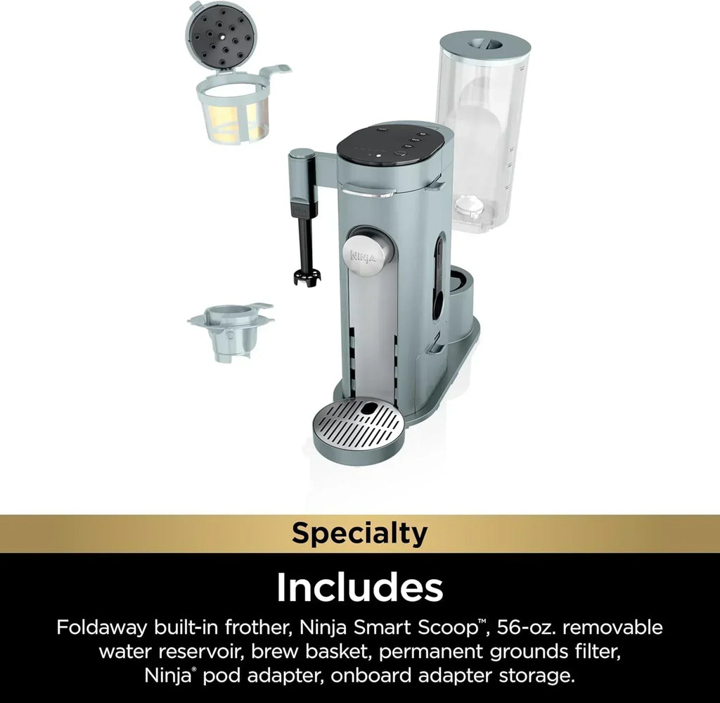Ninja Single Serve Coffee Maker 56 oz Reservoir Stone wourant