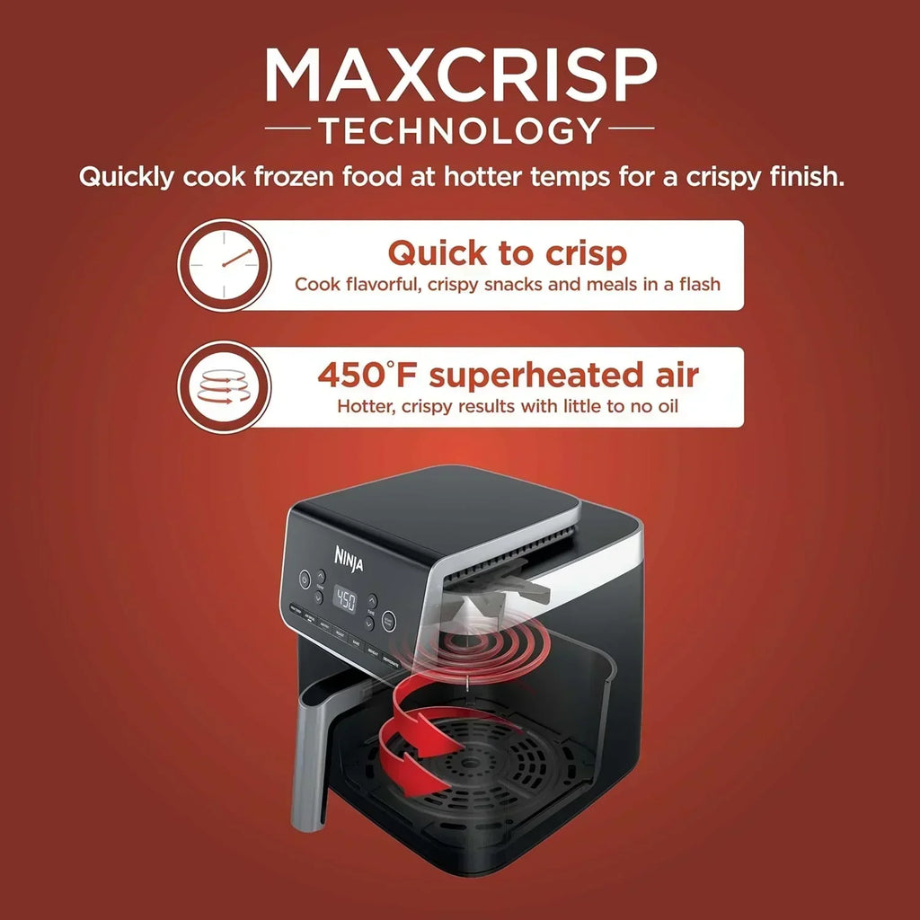 Ninja Air Fryer Pro XL 6-in-1 with 6.5 QT Capacity Max Crisp Air Fry Air Roast Bake wourant