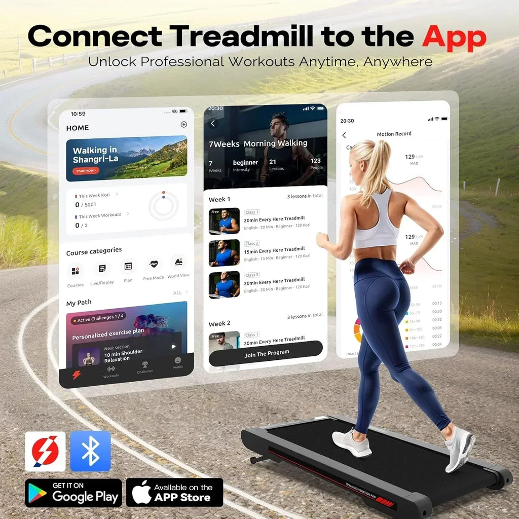 Sperax Walking Vibration Pad with APP 3 in 1 Under Desk Treadmill Walking Treadmill Pad wourant