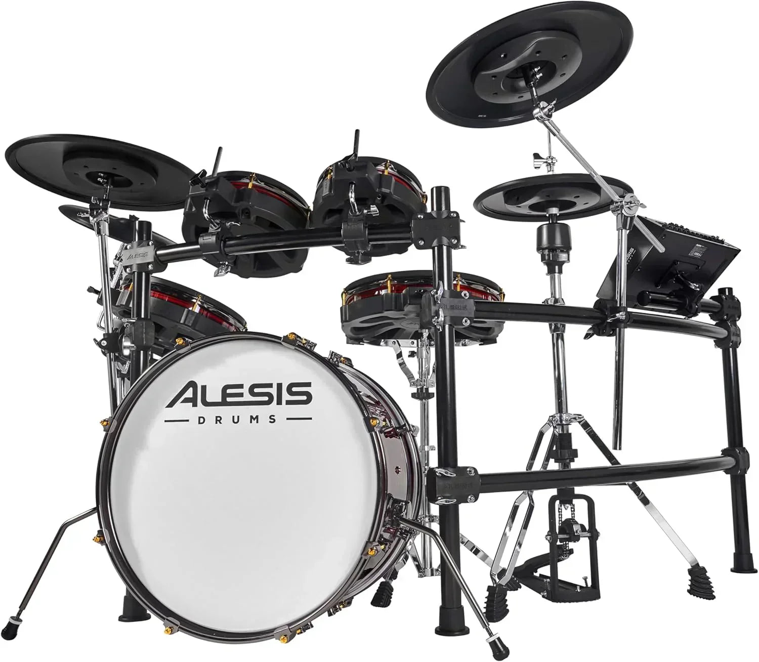 Alison Strata Prime Electronic Drum Set with Touch Screen Dual Area Grid Head wourant