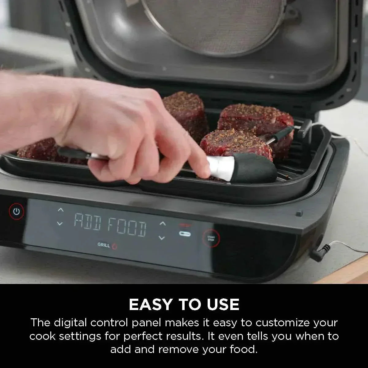 Ninja Foodi Smart XL 6-in-1 Indoor Grill with Air Fry Bake Roast Broil and Dehydrate wourant