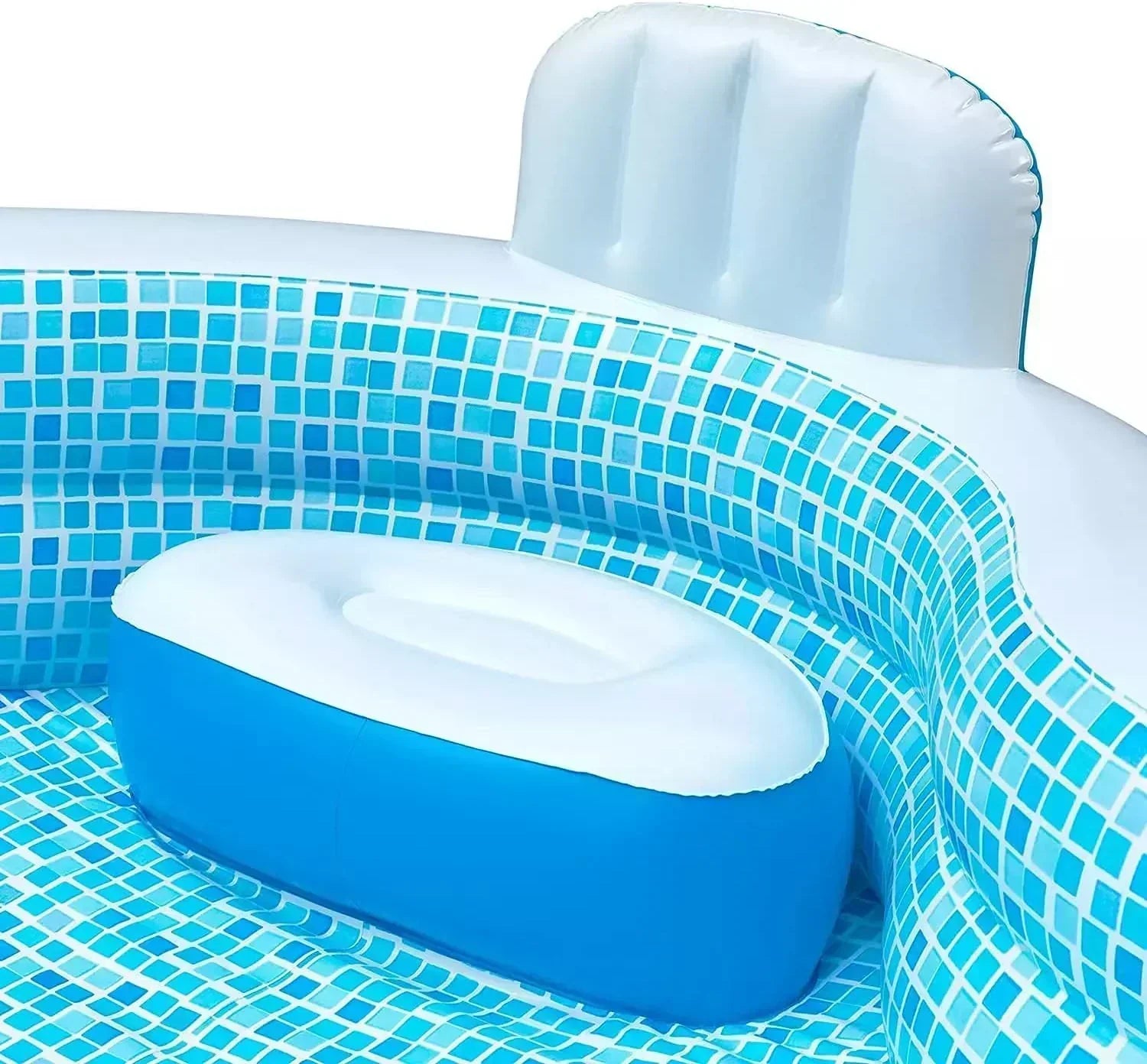 Member's Mark Elegant Family Pool 10 Feet Long 2 Inflatable Seats with Backrests wourant